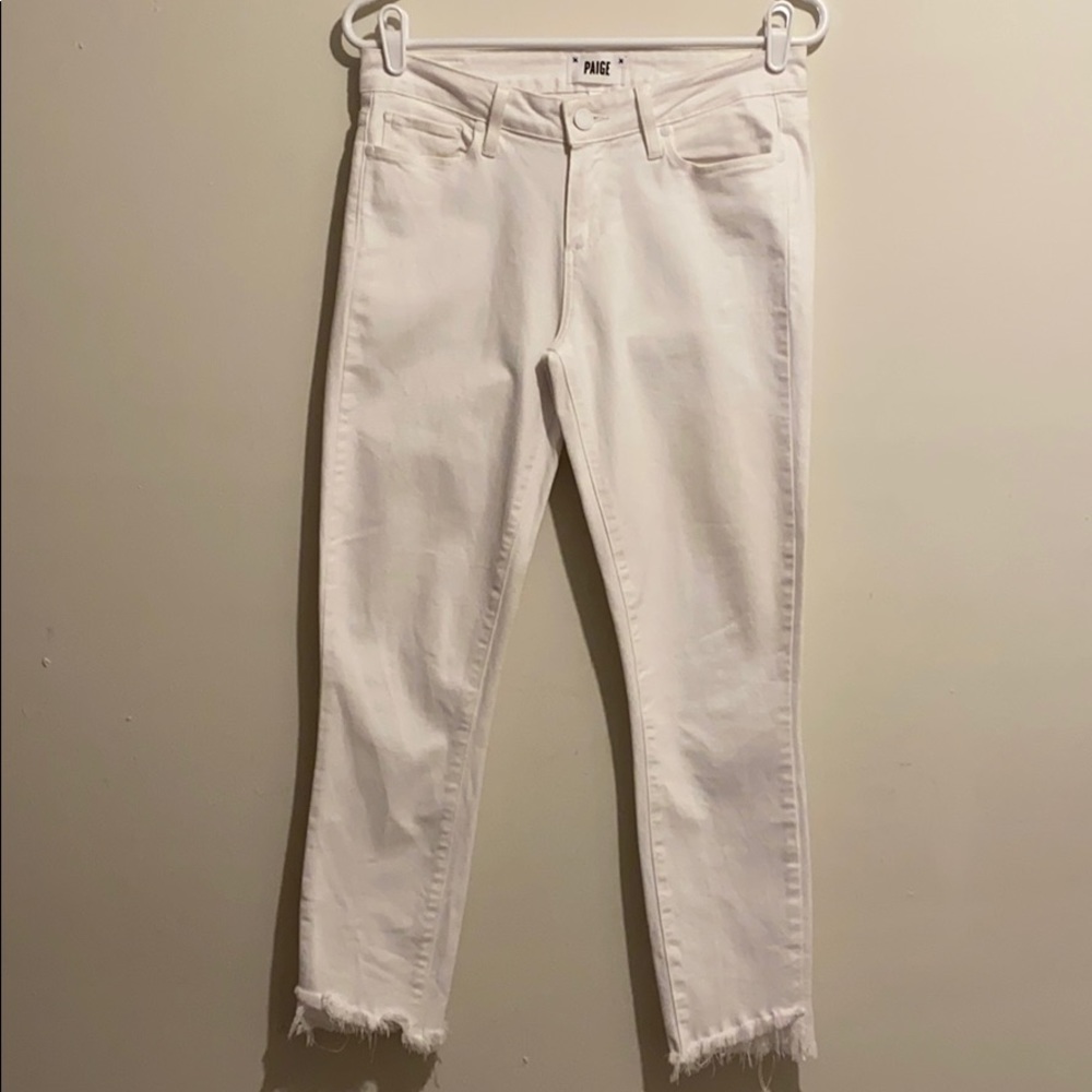 PAIGE White Skinny Jeans Sz 28